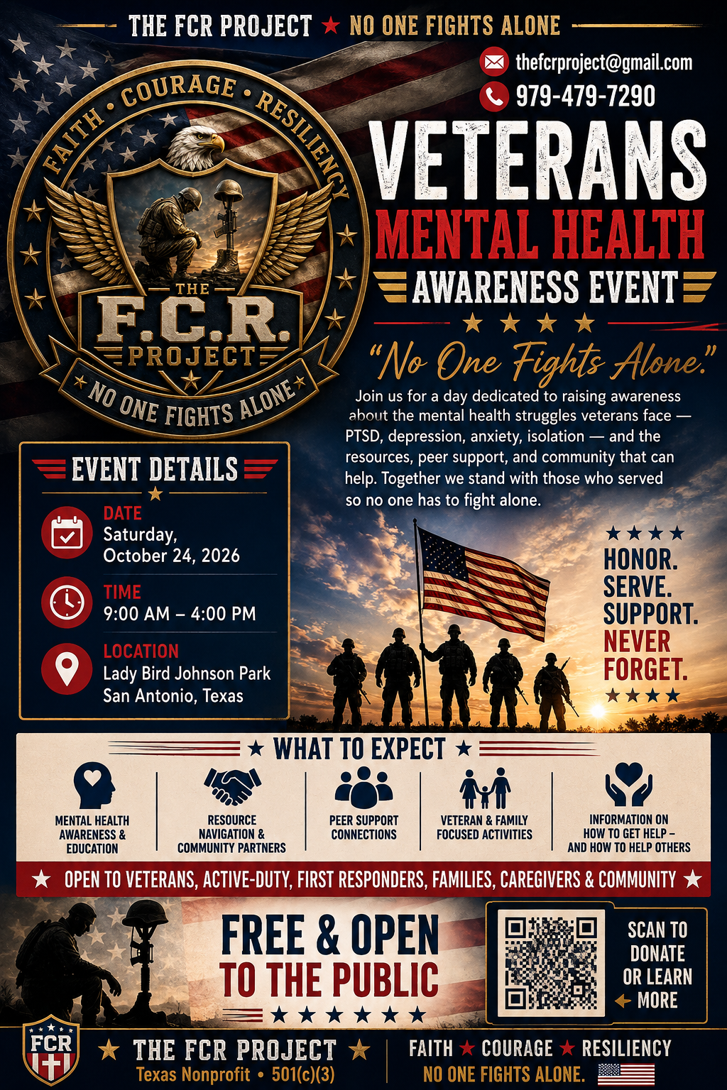 Veterans Mental Health Awareness Event flyer